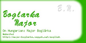 boglarka major business card